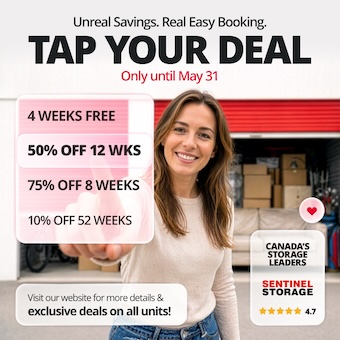 Sentinel Storage - Calgary Downtown Promotion